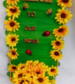 Handmade sunflower wall decoration. - Image 3