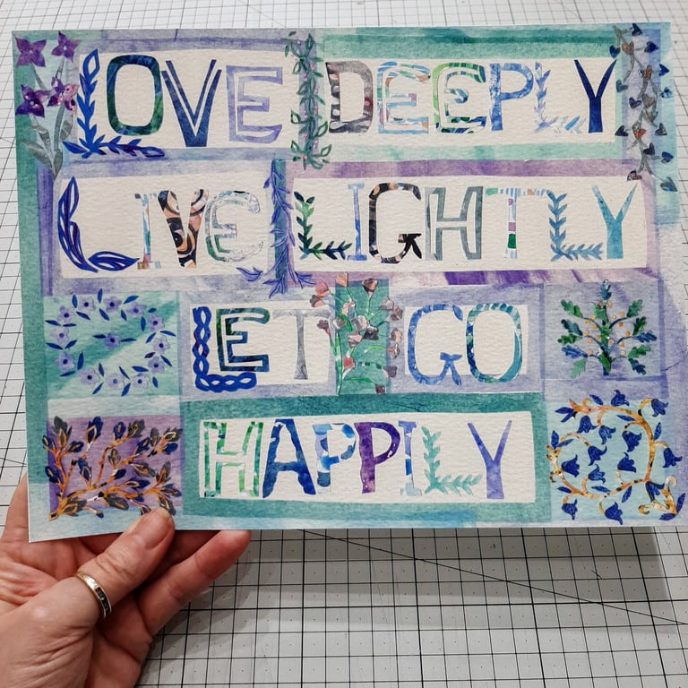 Perfectly Imperfect Love Deeply Sample Print