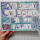 Perfectly Imperfect Love Deeply Sample Print