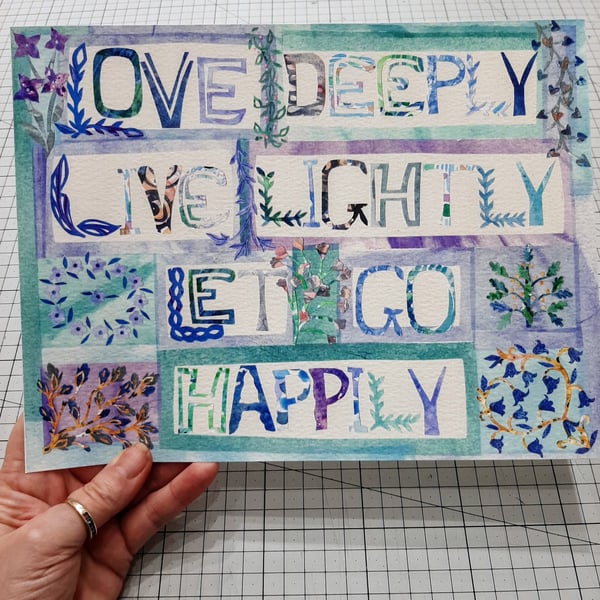 Perfectly Imperfect Love Deeply Sample Print