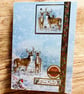 Handmade Snowy Deer & Stag Christmas Card – "For a Deer Friend" - Image 2