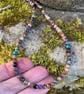 Gemstone bead necklace in earthy brown tones - Image 7