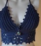 Handmade Ember & Ivy Crochet Festival Bralette: Adjustable Cotton Crop Top - Image 2