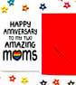 Anniversary Card For Two Mums, LGBTQ Anniversary Card For 2 Moms - Image 5