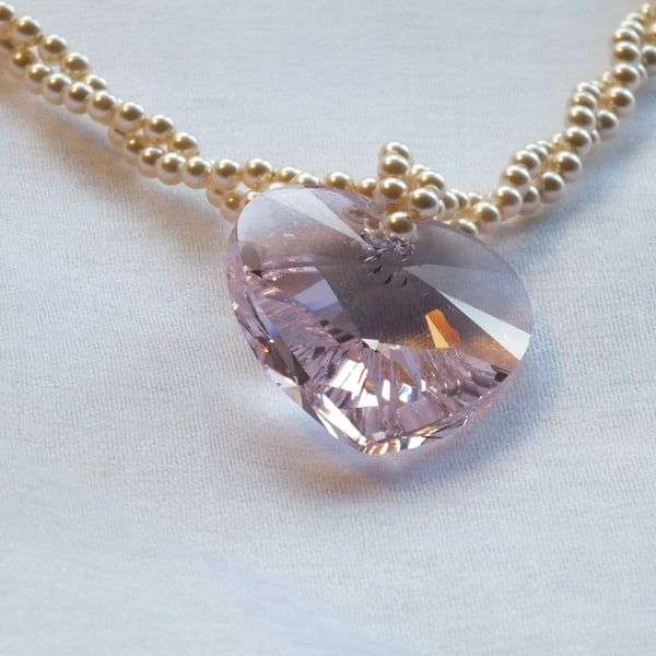 Pink Heart Necklace