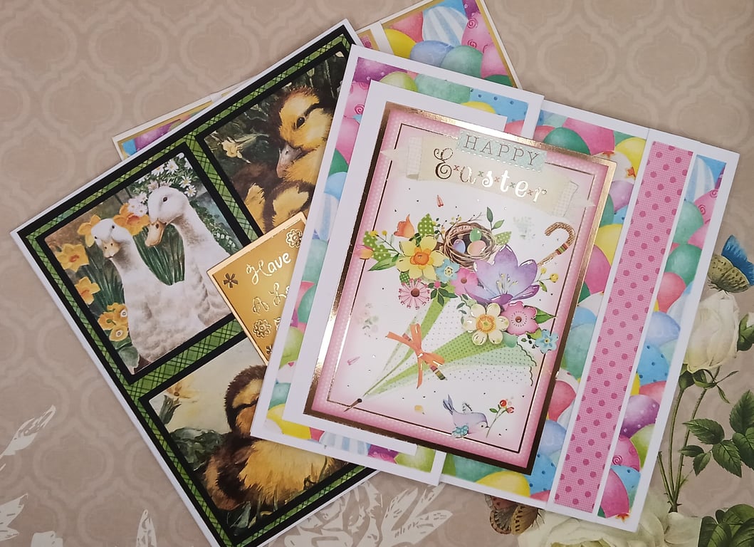 Easter card selection pack of 3 cards with envelopes 
