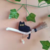 Black Cat Broomstick