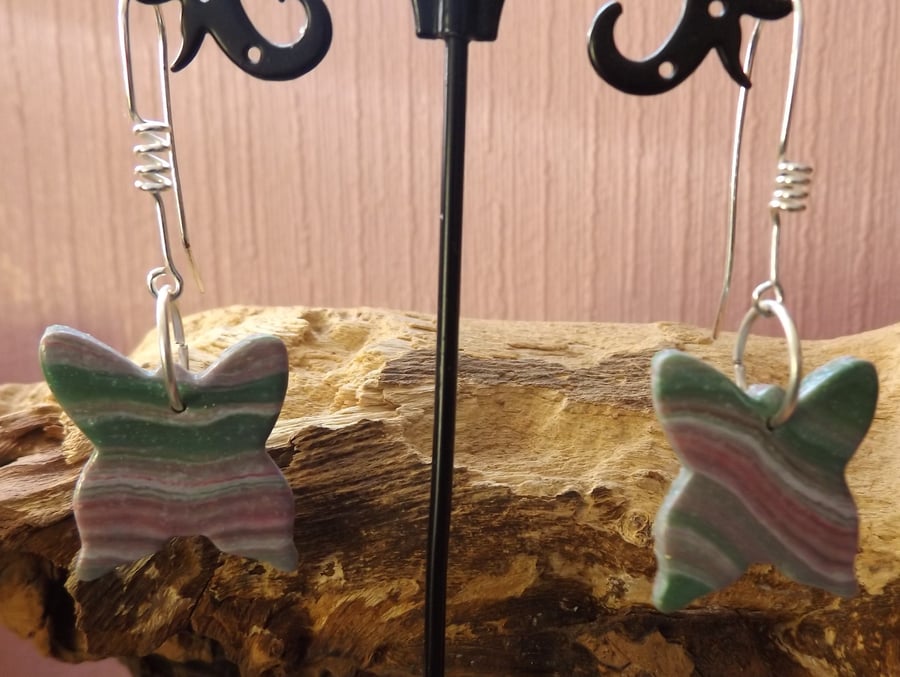 Polymer clay Butterfly earrings 