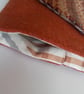 Glasses and pencil case, red-brown with wrap around pocket - Image 5