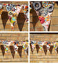 Bunting in pvc cup cakes and doughnuts, sale.  - Image 1