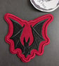 Bat Embroidered Iron-On Patch - 7.6x7cm - Image 1