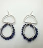 Silver and Faceted Iolite Drop Earrings,  - Image 6