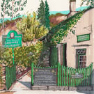 Grasmere Gingerbread Shop Print - Lake District Illustration - Cumbria Wall Art