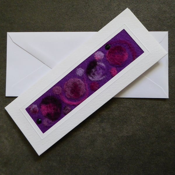 Individually Hand Crafted Textile Blank Card