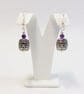 Amethyst & Tibetan Silver Earrings - Image 1