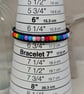 Pride flag beaded bracelet with black leather and star button - Image 10