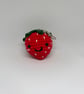 Handmade Crochet Strawberry Keychain