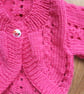 Hand knitted baby girls cardigan - Image 4