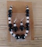 Handmade bracelet and earring set
