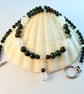 Bloodstone And Clear Quartz Necklace - April Birthstone - Handmade In Devon - Image 6