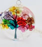 Rainbow Flower Tree Necklace, Tree Pendant, Gift for Mum, Botanical Jewellery - Image 1