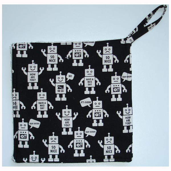 Robot Pot Holder Potholder Kitchen Grab Mat Pad Surface Saver Robots