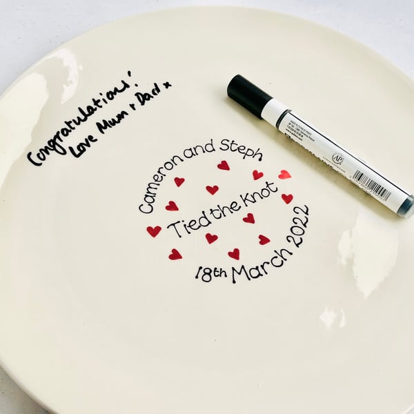 Personalised Wedding or Anniversary Signature Platter
