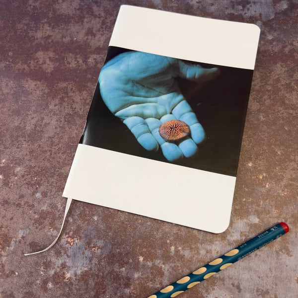 Notebook, Marine themed, A5 (ish), made from up-cycled and recycled materials.