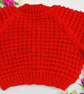 Hand knitted baby cardigan in fox red brown textured pattern  - Image 8