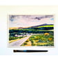 Clearbrook  Devon Dartmoor Landscape Original Watercolour Painting Mounted - Image 10