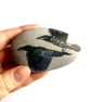 Painted Ravens Stone - Handpainted Nature Inspired Calming Joy Art Gift - Image 1