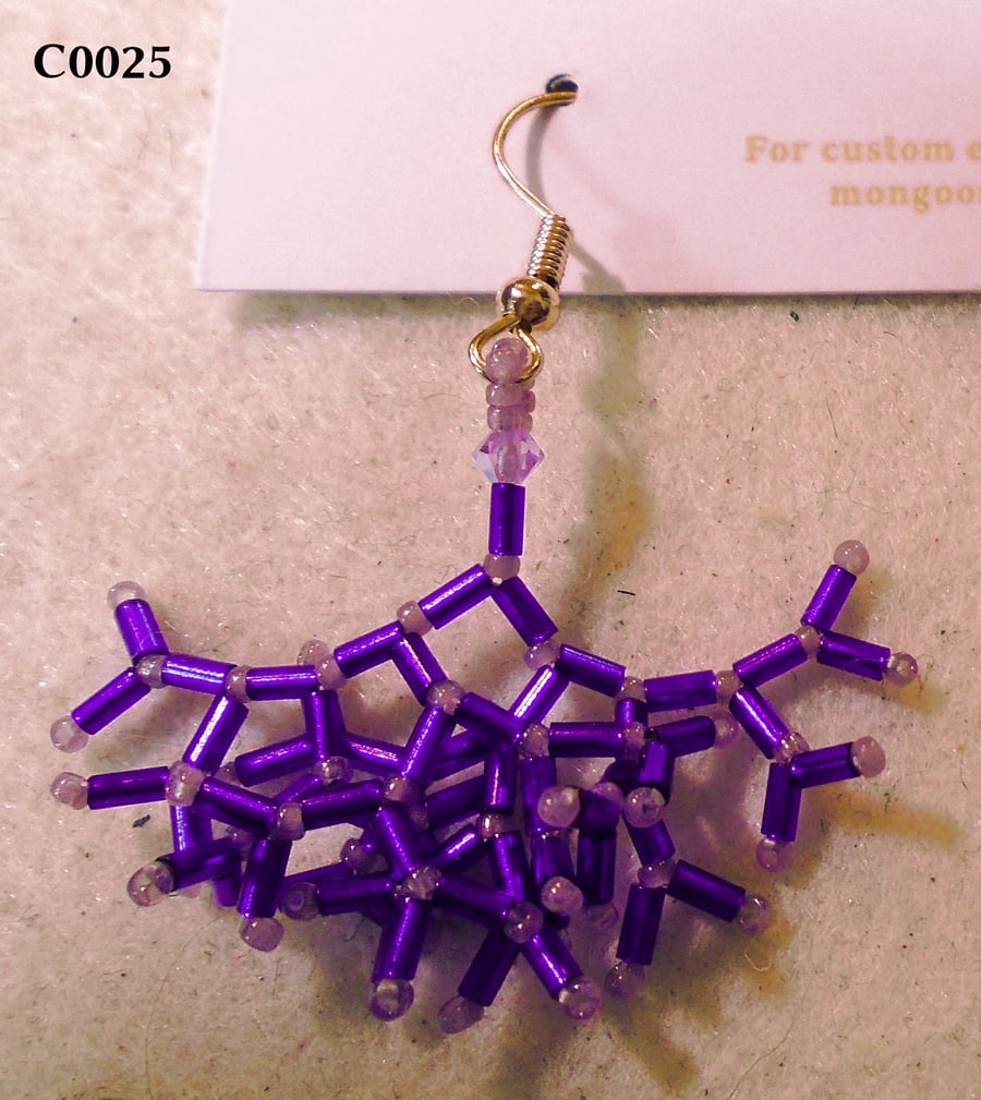 Fractal-style earrings (customisable)