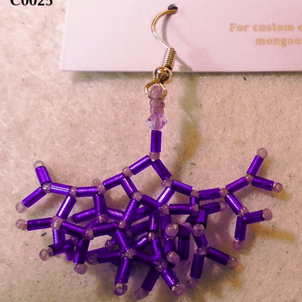 Fractal-style earrings (customisable)