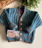 Designer Hand Knitted Baby Boys Cardigan Size 9-18 months  - Image 3
