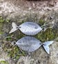 Big silver fish earrings - Image 6
