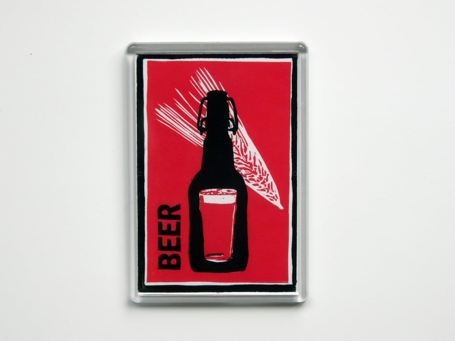 Beer Fridge Magnet
