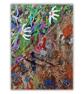 Rock garden painting - acrylics - letterbox gift - wildflowers