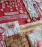Silk Wedding Slow Stitching mindfulness kit - rose pink