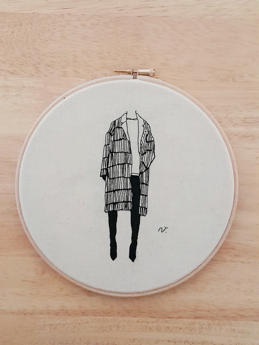 Embroidery Illustration Wall Art 