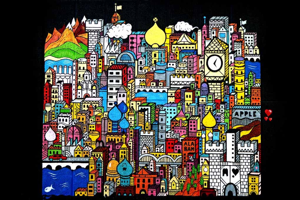 Grems Mural Street Art Graffiti Southbank London 18"x12" Print