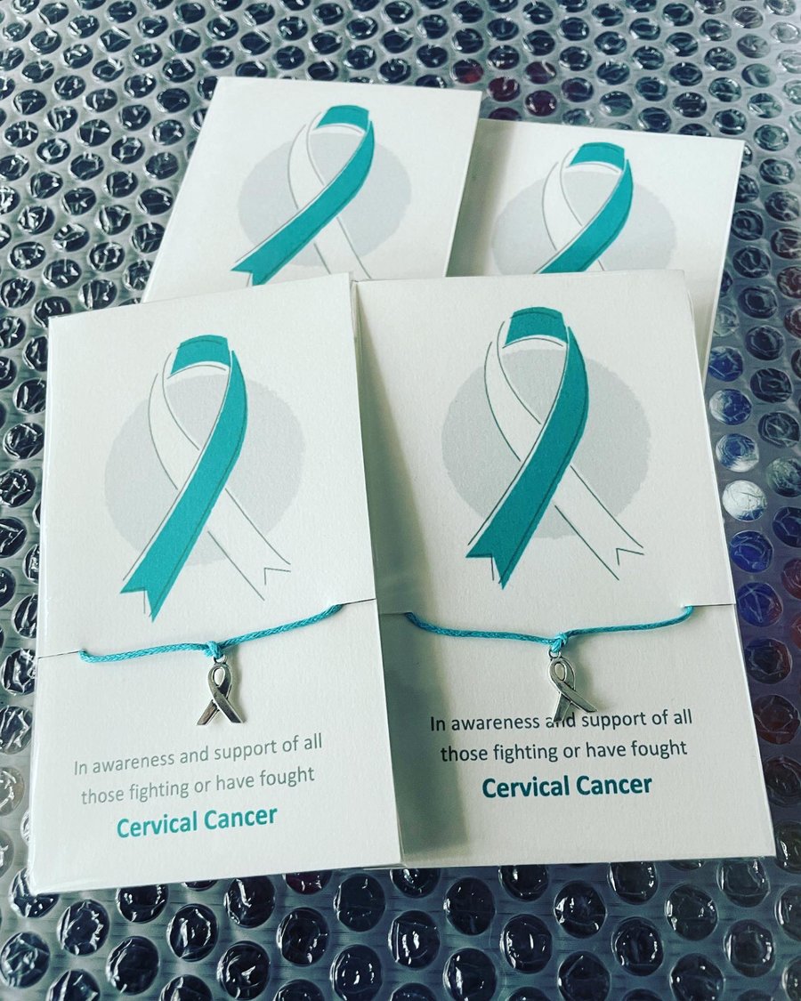 Cervical cancer awareness wish bracelet sentimental keepsake gift bracelet 