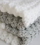 Grey and White Baby Blanket - Image 5
