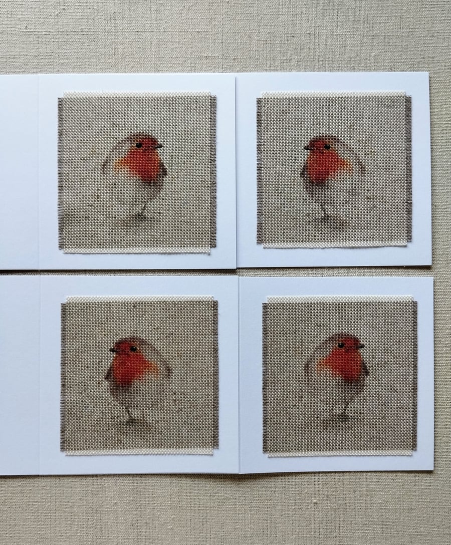 Robin note cards set of 4