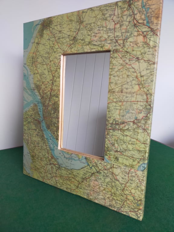 1956 Liverpool map mirror