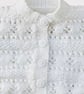 Hand Knit Baby Set, Cardigan, Bootees, and Bonnet In White- Age 3 - 6 Months - Image 6