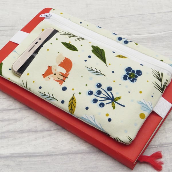 Journal Pencil case with pocket and band.