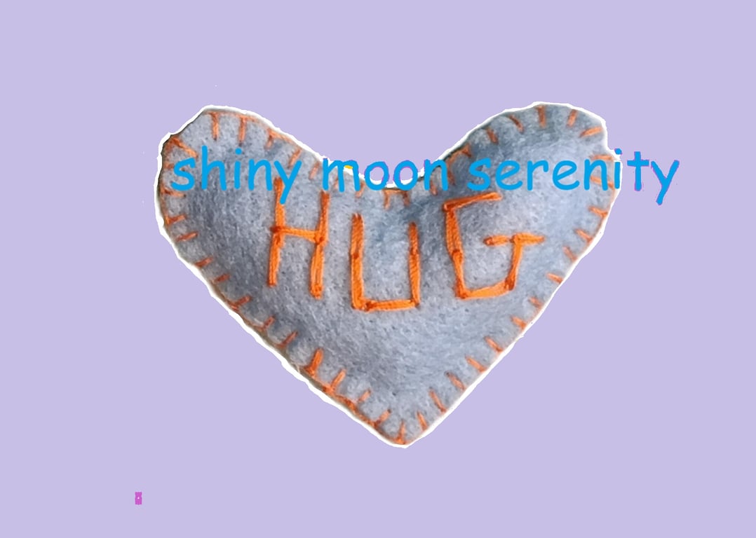 Pocket Hug Small, Light Blue with Orange stitching