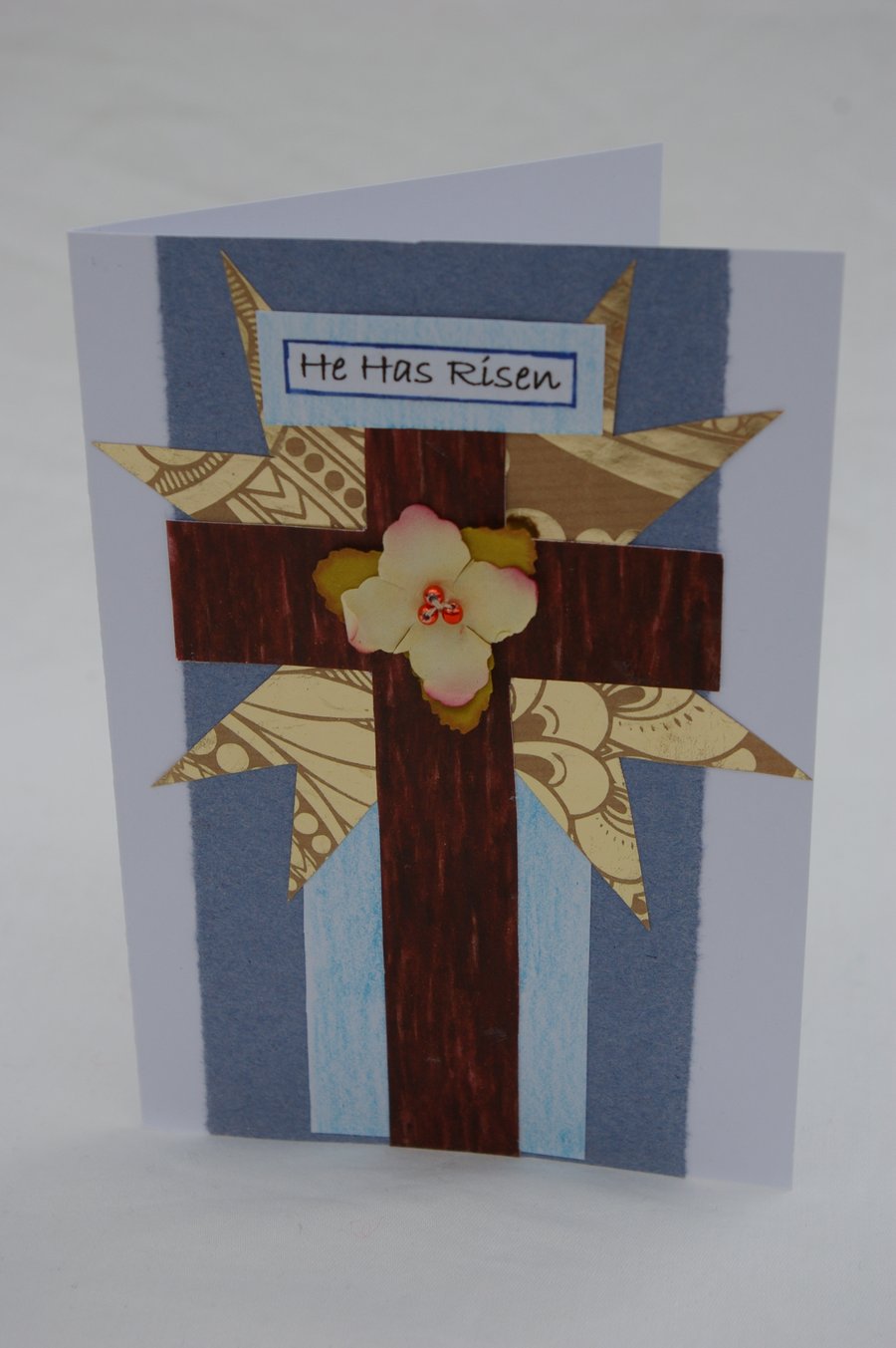 Easter Card Traditional Style with a Cross