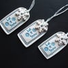 Teeny tag Let it snow ceramic hanging Christmas decoration