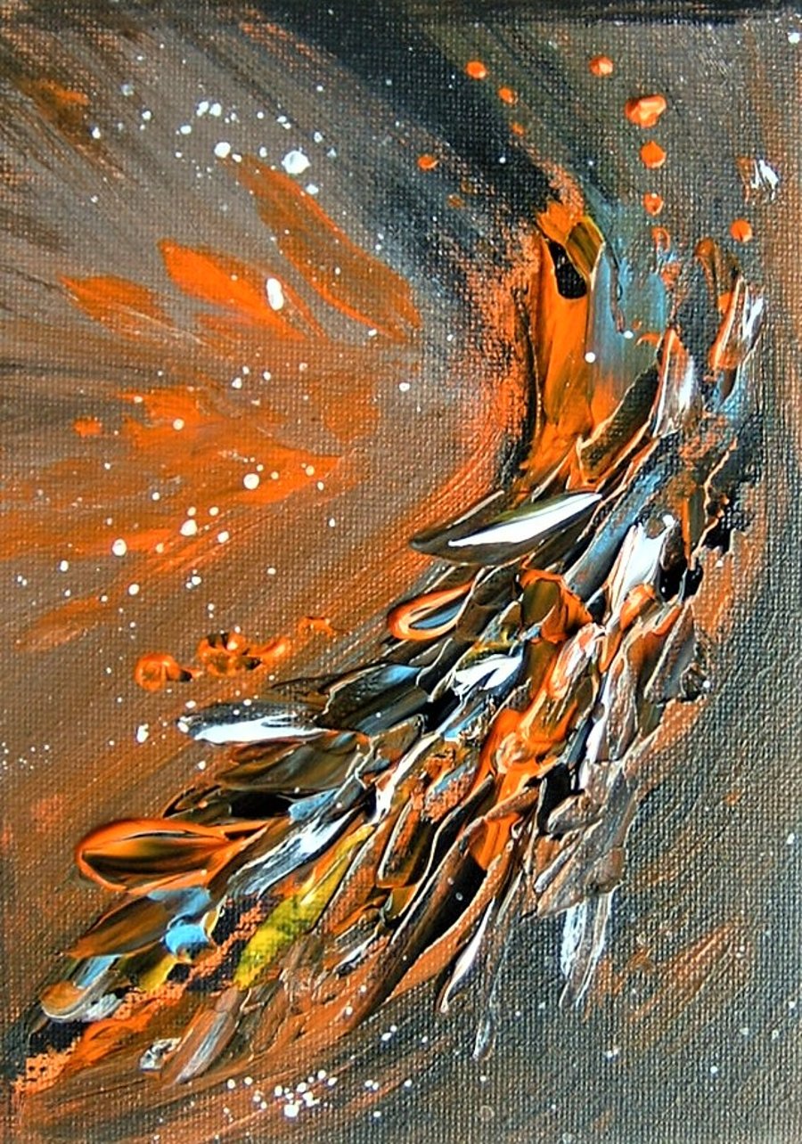 original abstract art acrylic painting ( ref F 967)